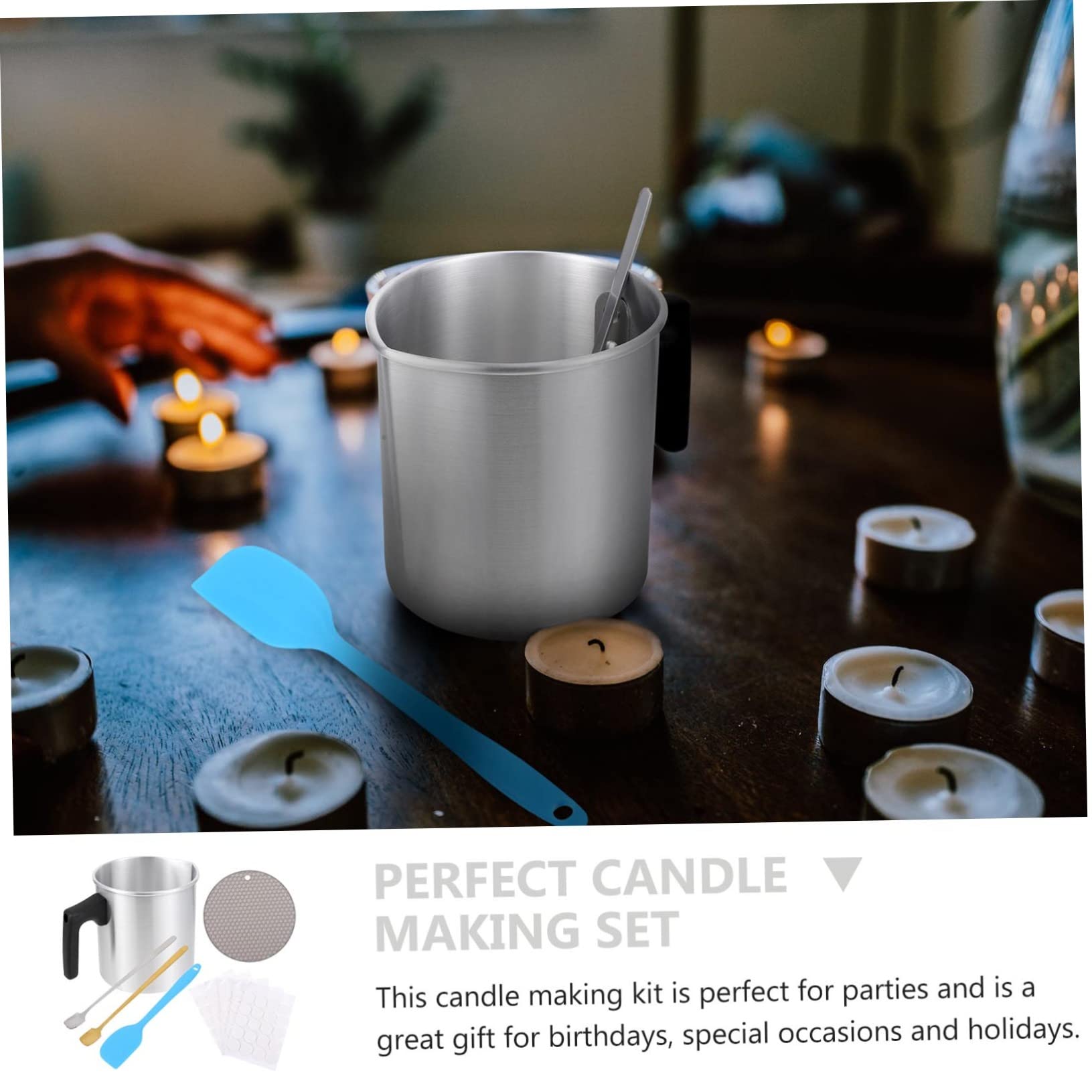 KONTONTY Pack Para Hacer Velas Perfumadas Inoxidable Kit De Velas Para Fabricar