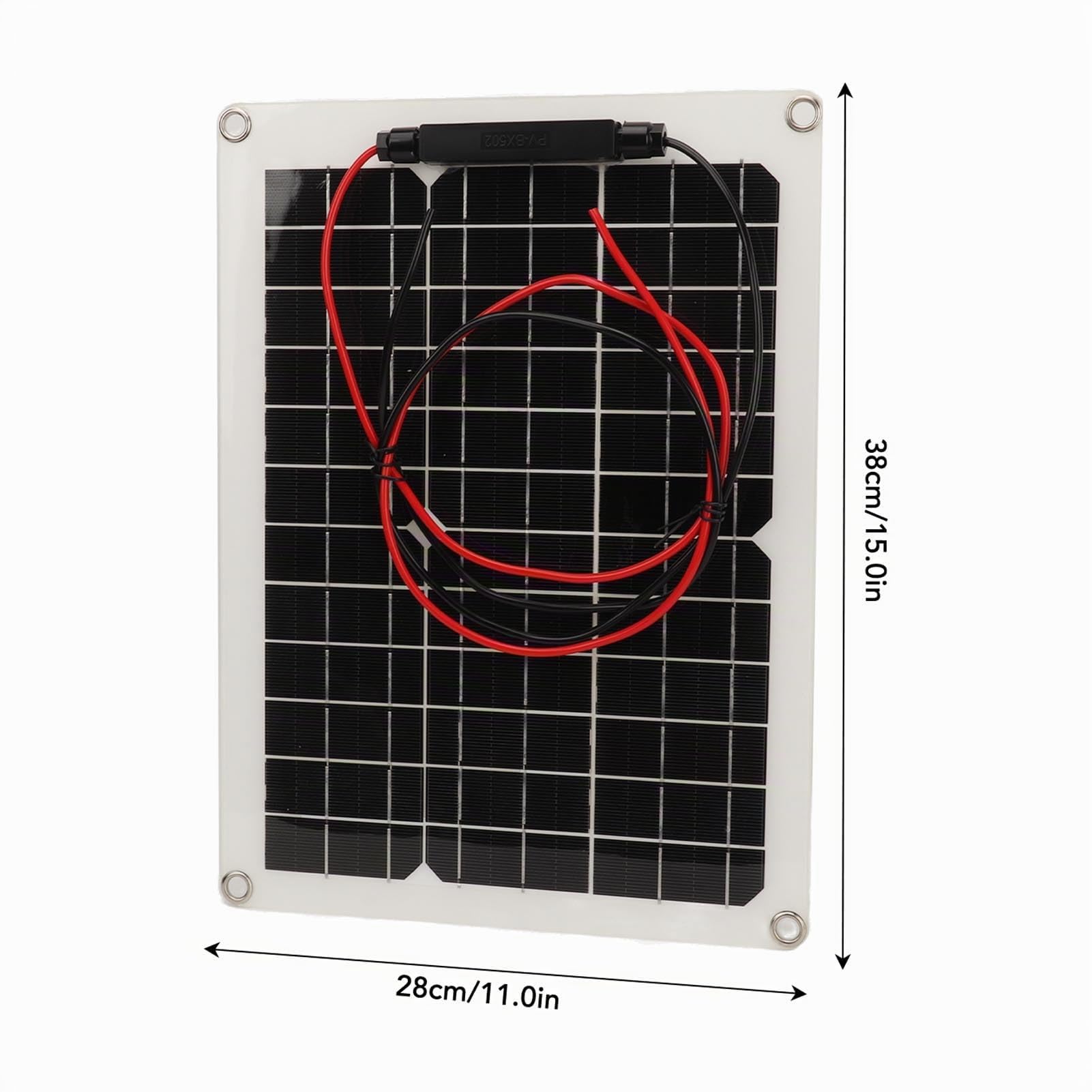 Chargeur de panneau solaire pliable portable 15 W, 15 W CC 12 V 24 V 50 A IP67 étanche, panneau solaire haute efficacité et régulateur de charge solaire pour camping-cars