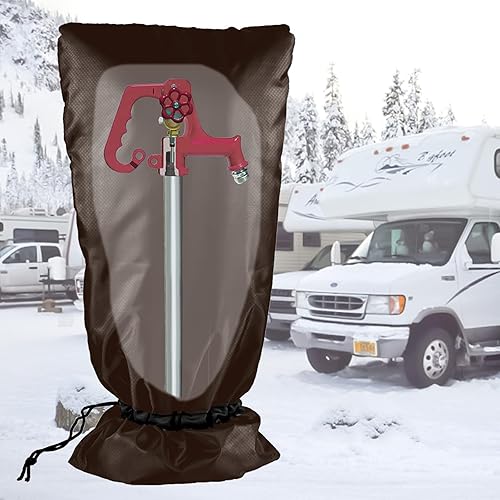 Vista 42 de Cubierta extendida para grifo de exterior para parque de caravanas, aislamiento Thinsulate 3M, protector de congelación para invierno y verano, 35