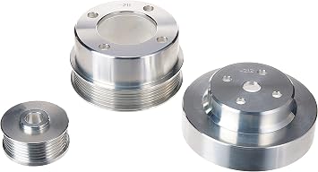 BBK 1553 Underdrive Pulley Kit for Ford Mustang 5.0L - 3 Piece Lightweight CNC Machined Aluminum Kit