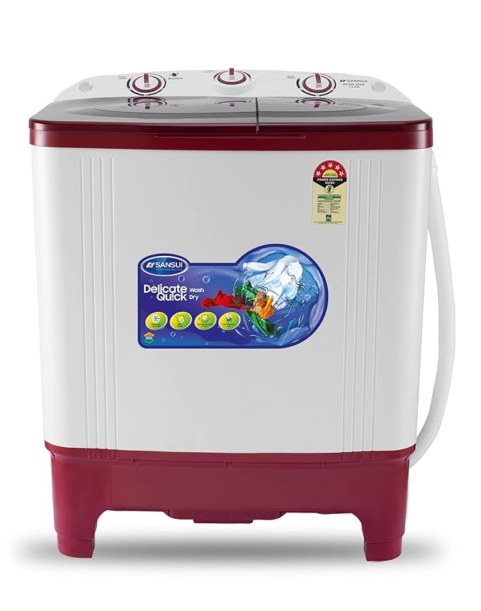 Sansui 7 kg Semi Automatic Top Load Washing Machine JSP70S2024L