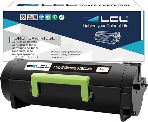 Miniatura 1 de LCL Cartucho de tóner remanufacturado de repuesto para Lexmark 51B1000 MS317 MS317DN MS417 MS417DN MS517 MS517DN MS617 MS617DN MX317 MX317DN MX417