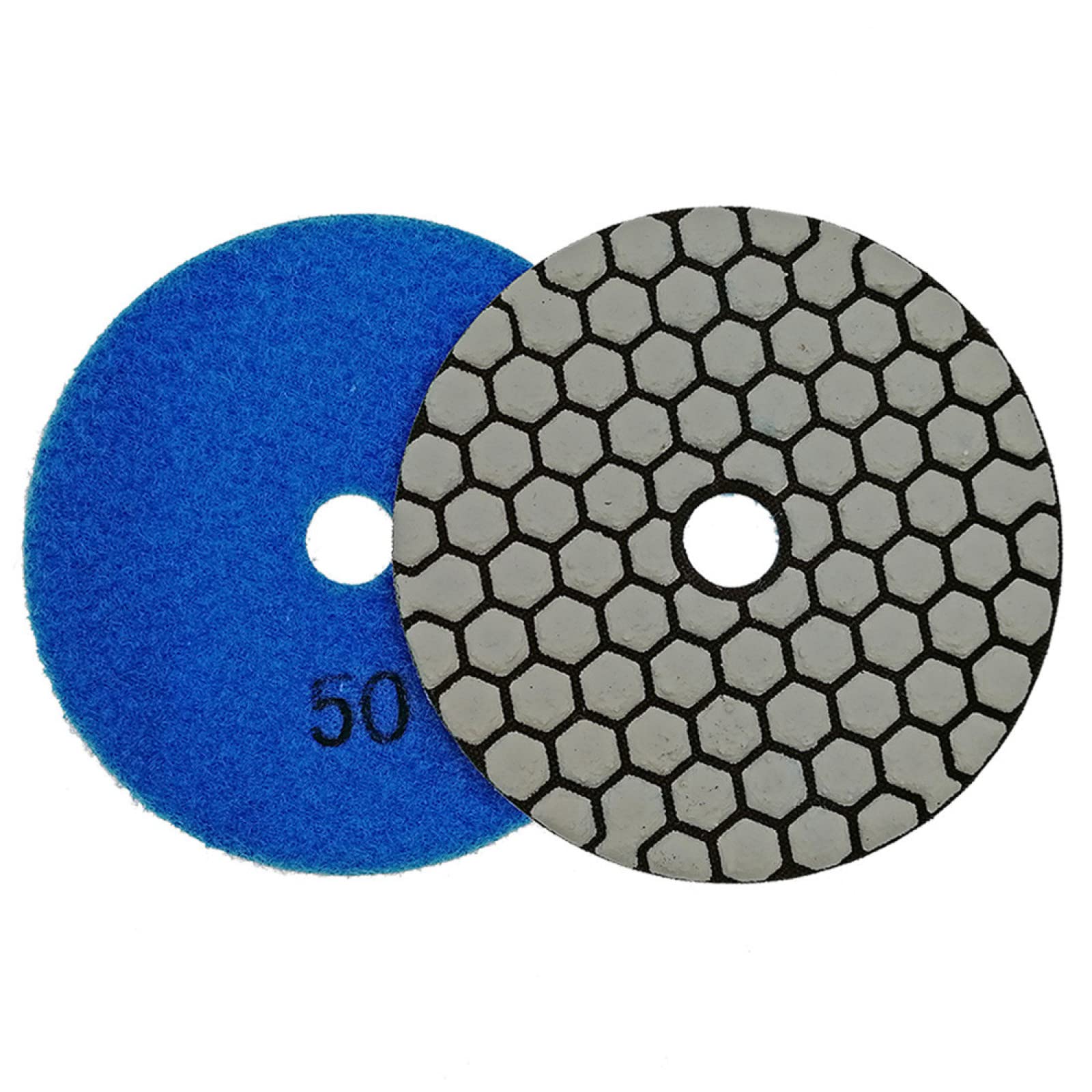7 Uds 4 Pulgadas #50 B Almohadillas De Pulido De Diamante Seco Diámetro 100MM Disco De Molienda Flexible De Diamante De Unión De Resina