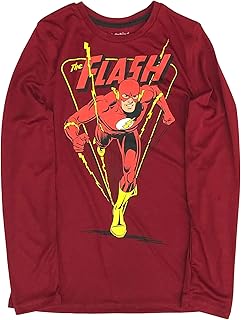 Jumping Beans Active Boys Silky Red Long Sleeve The Flash T-Shirt Tee Shirt