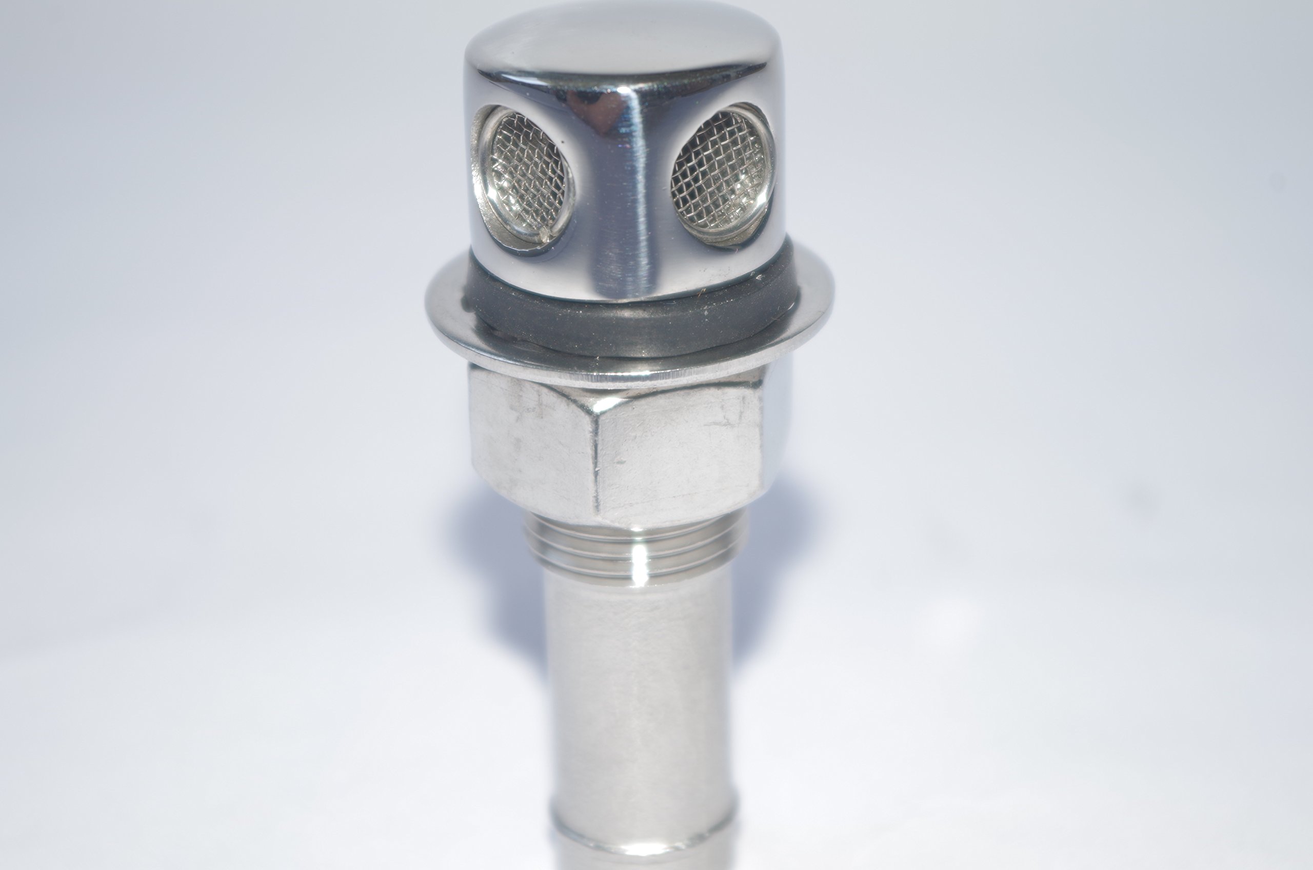 Reniflard 16mm Droit Event Carburant Gasoil INOX 316