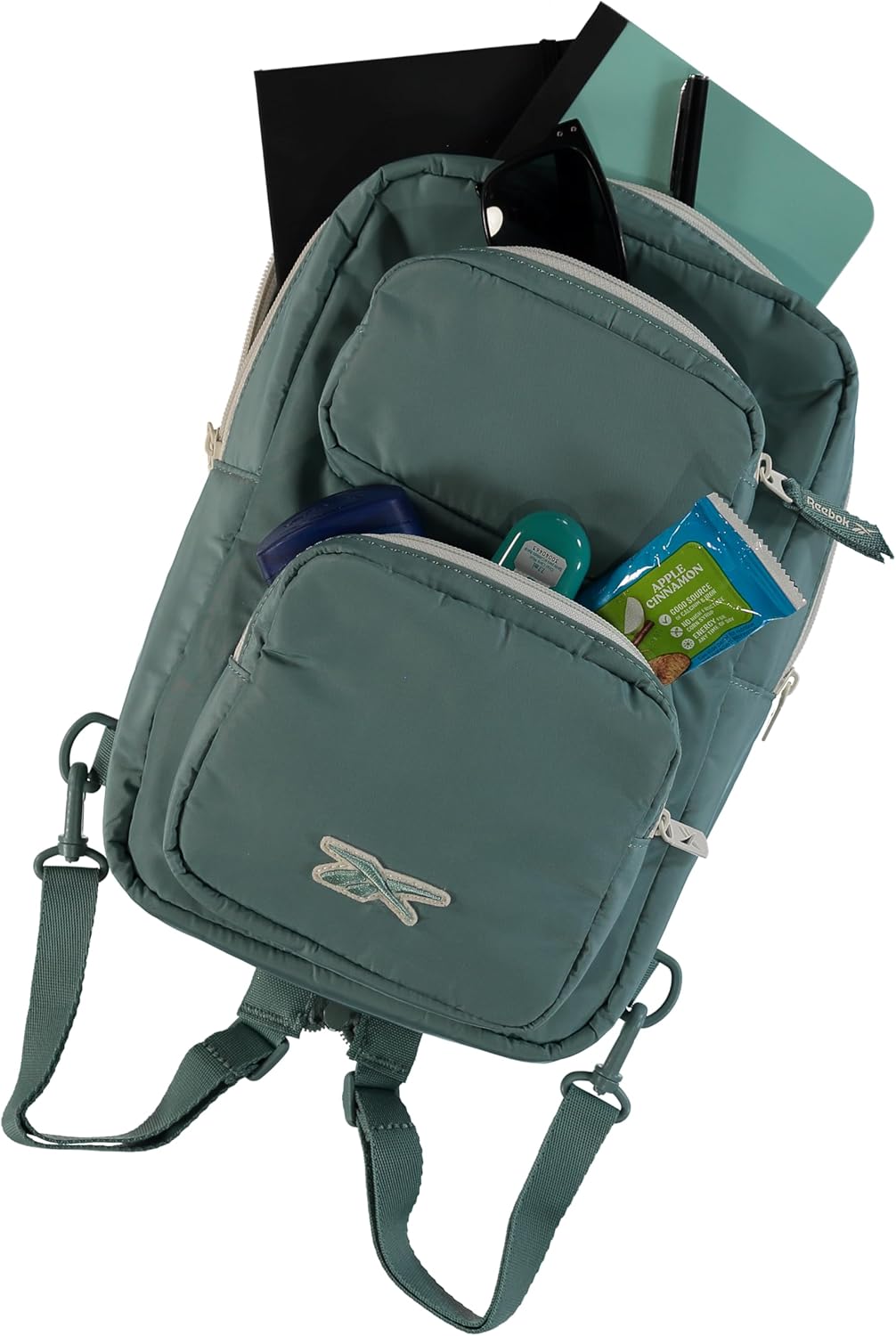 Reebok Unisex Crossbody Sling Bags – Compact Convertible Strap Cross Body Bag Travel Sling Bag - Gym & Travel Essential, Size One Size, Mikayla Green - Image 7