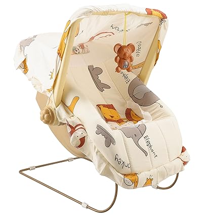 Mama Luv Mee 10 in 1 Baby Carry Cot | Rocking Chair Cum Bouncer with Adjustable Handle | Baby Swing | Safety Lap Belt | Anti-Mosquito | Double Cushioned Washable Seat