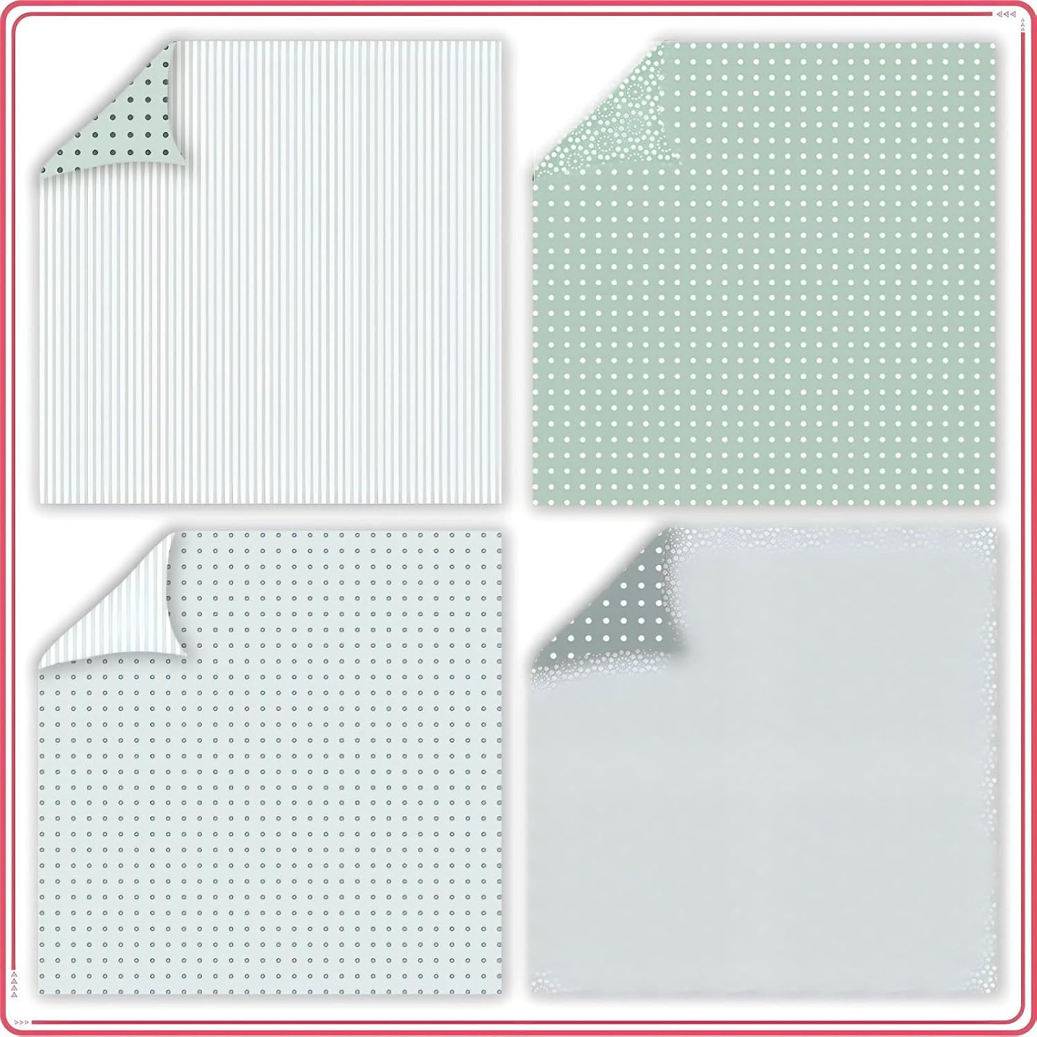 Scrapbook Paper 12x12 160gsm Double-Sided Patterned Decorative Papers for Scrapbooking, Junk Journaling, and Card Making, Ideal Scrapbook Supplies and Paper Craft Supplies 24 Sheets (Pastel Color)