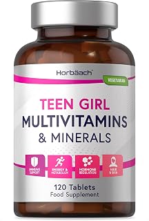 Multivitamins and Minerals for Teen Girls | 120 Tablets | 15 Essential Nutrients for Everyday Health & Wellness | by Horbaach