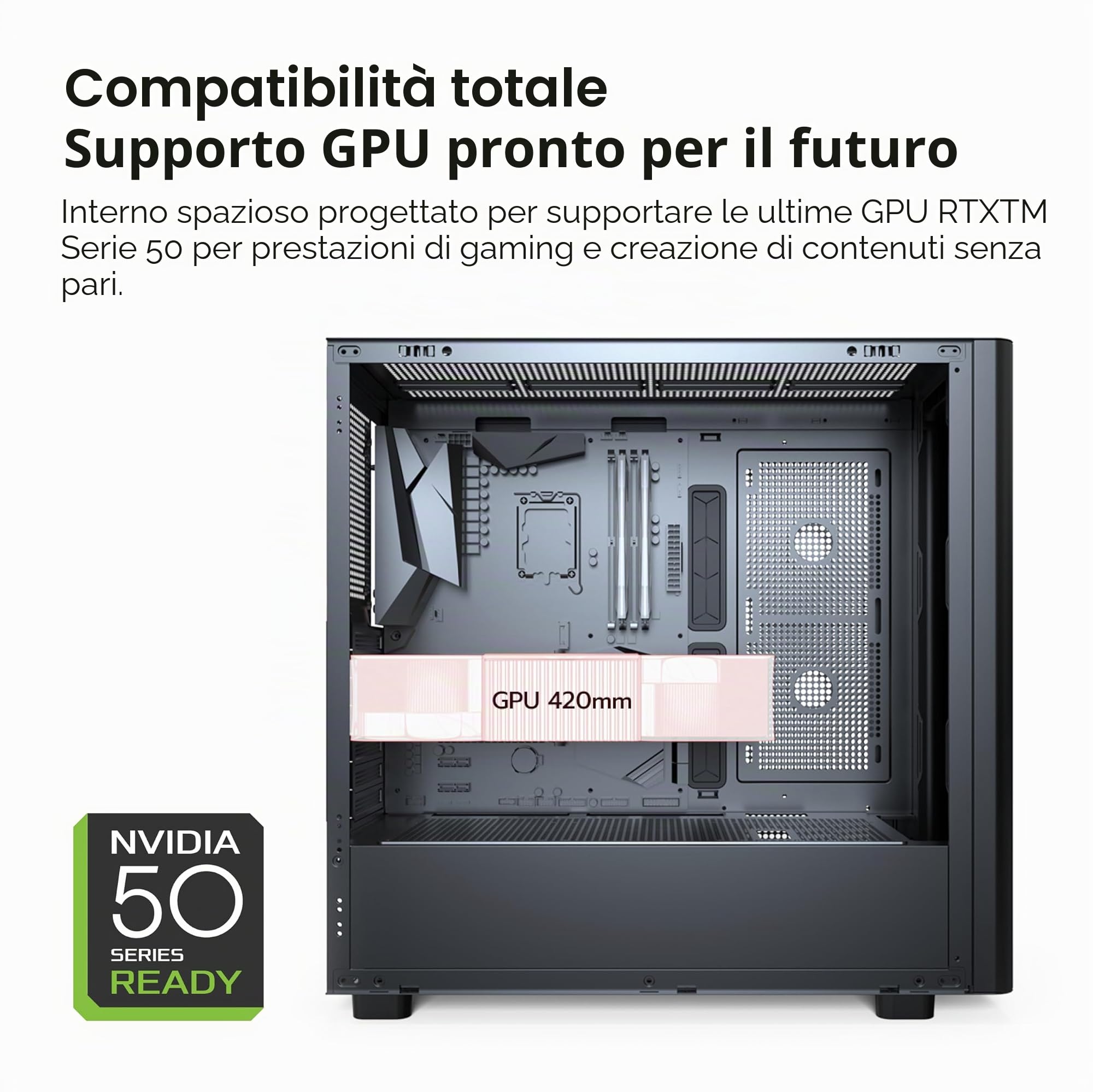 MONTECH XR Wood,Genuine Black Walnut Front, ATX Mid-Tower PC Gaming Case, Glass Side Panel, 4 x 120mm GF120 ARGB PWM Fans Pre-Installed, White | Supporto GPU 420mm, Supporto radiatore 360mm, Maglia ad alto flusso d'aria, Vetro temperato, USB-C, Supporto G