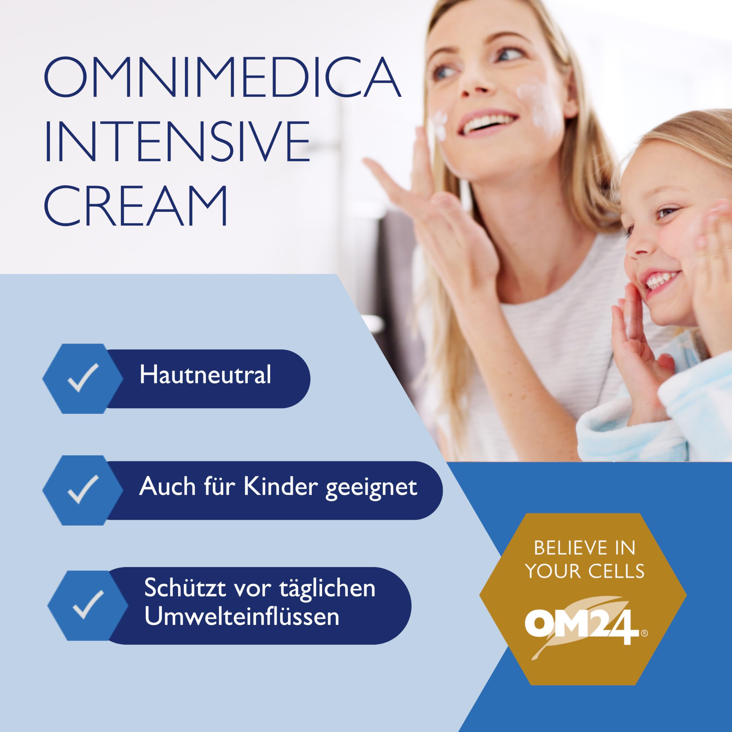 Omnimedica Intensive Cream, 3 in 1, crema per la cura delle macchie pigmentarie e delle rughe, per il corpo e il viso con il super ingrediente OM24-100ml