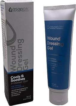 ASAP OTC Wound Dressing Gel by American Biotech Labs | SilverSol Ag4O4 24 ppm Healing & Soothing Gel | 4 Oz