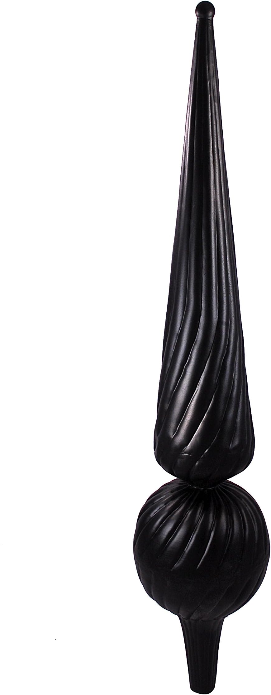 Dalvento Large Florentine Finial- Black Matte