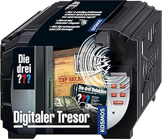 Kosmos Digitaler Tresor von KOSMOS, Schütze deine Geheimnisse mit einem Code und Sprachalarm, Detektiv Spielzeug Set für Kinder ab 8 Jahre, Mini Safe