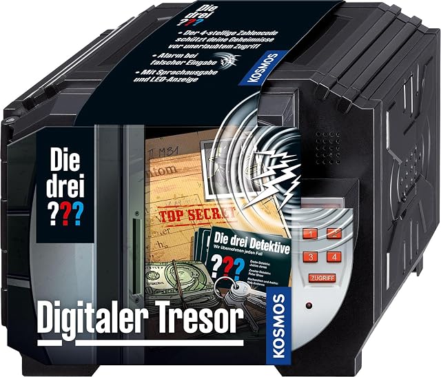 Die drei Caja Fuerte Digital de Kosmos, Protege Tus Secretos con un código y Alarma de Voz
