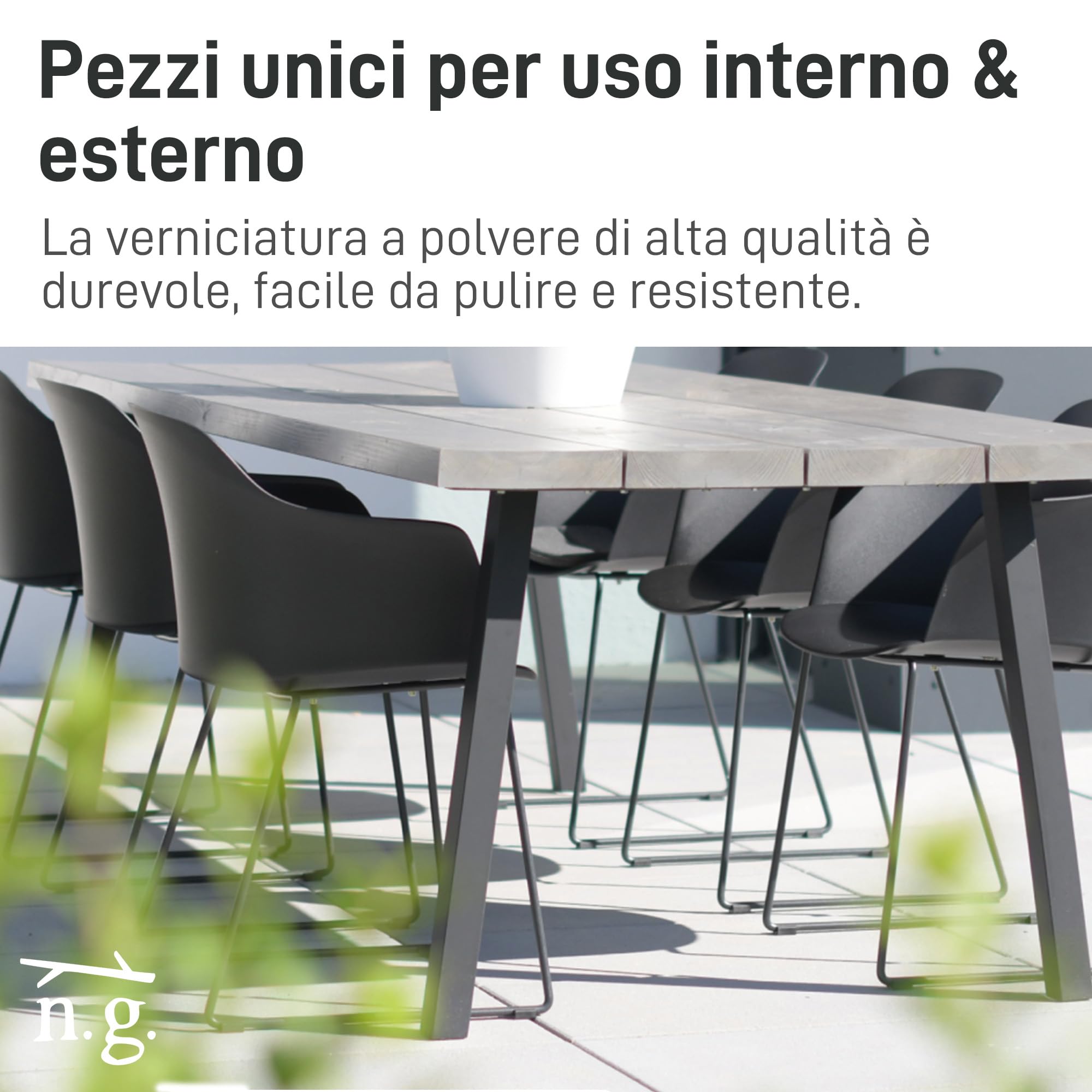 Natural Goods Berlin 2X Piedi per Tavolo Classic | Gambe per Tavolo in Metallo Bianco | Gambe per Mobili ideali per Progetti Fai da Te come Tavolo da Pranzo & Scrivania | Piedini 70/90 x 72 cm