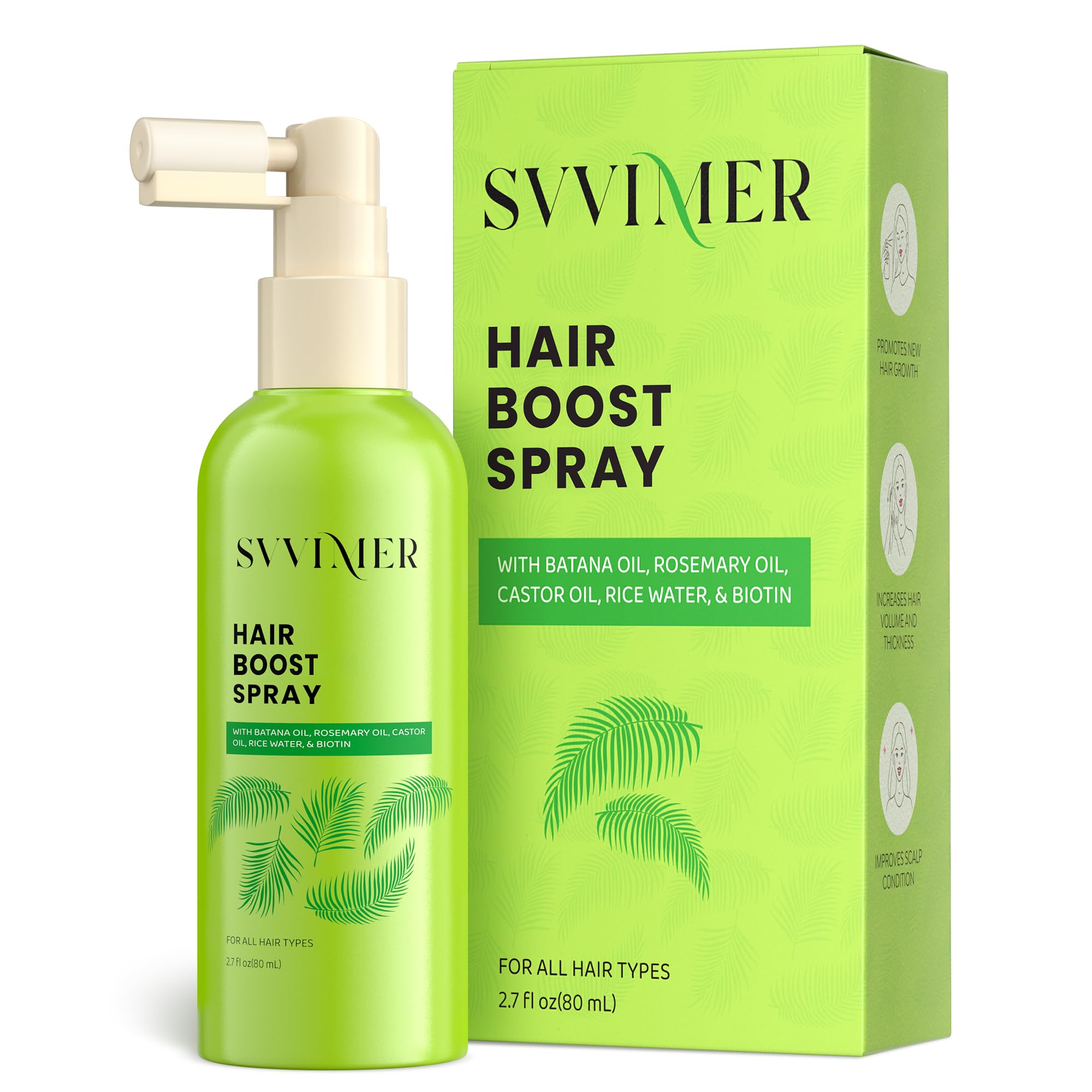 Amazon.com : Svvimer Hair Boost Spray - with Rosemary Batana Oil