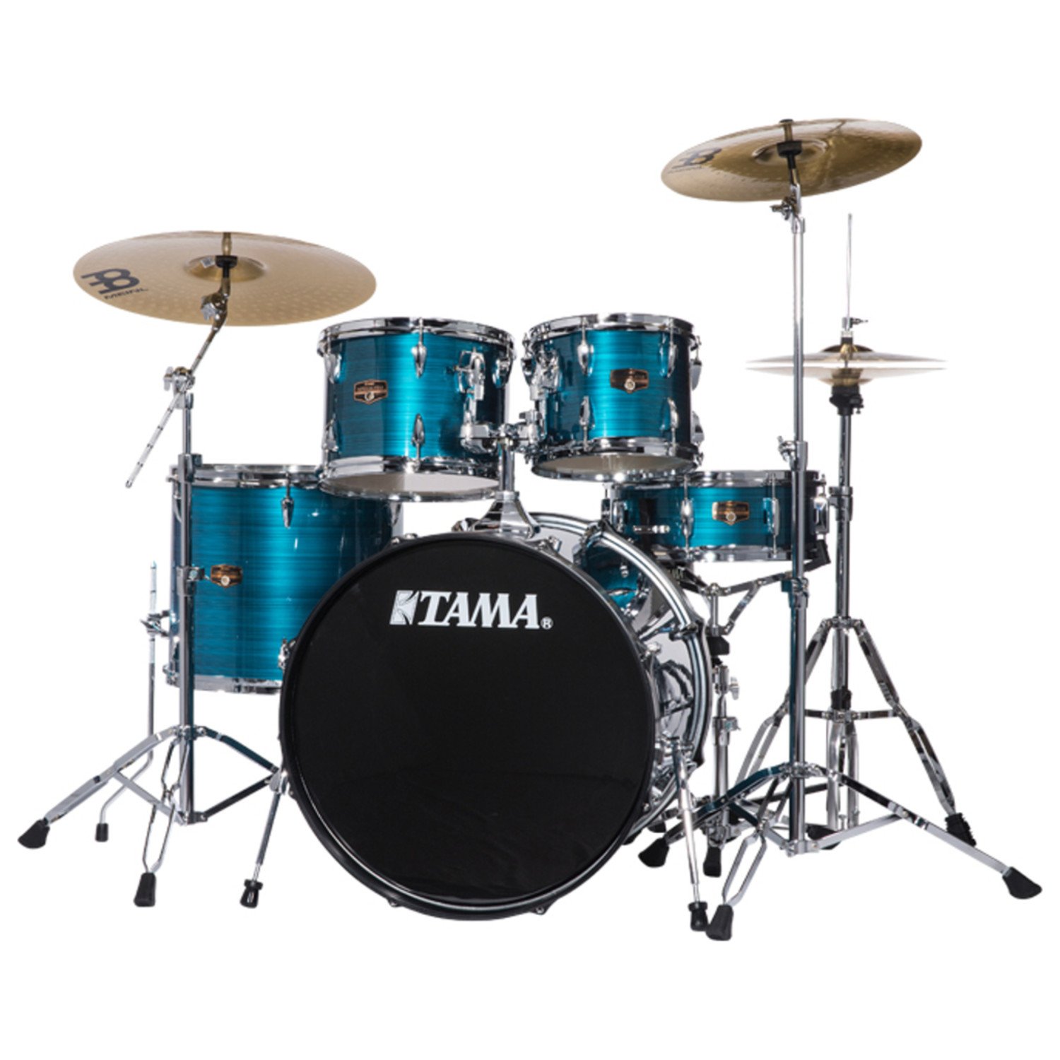 Tama New Imperialstar 22 Inch Bass Drum 5pc Complete Drum Kit (Hairline Blue) w/ Stage Master 40 Series Hardware