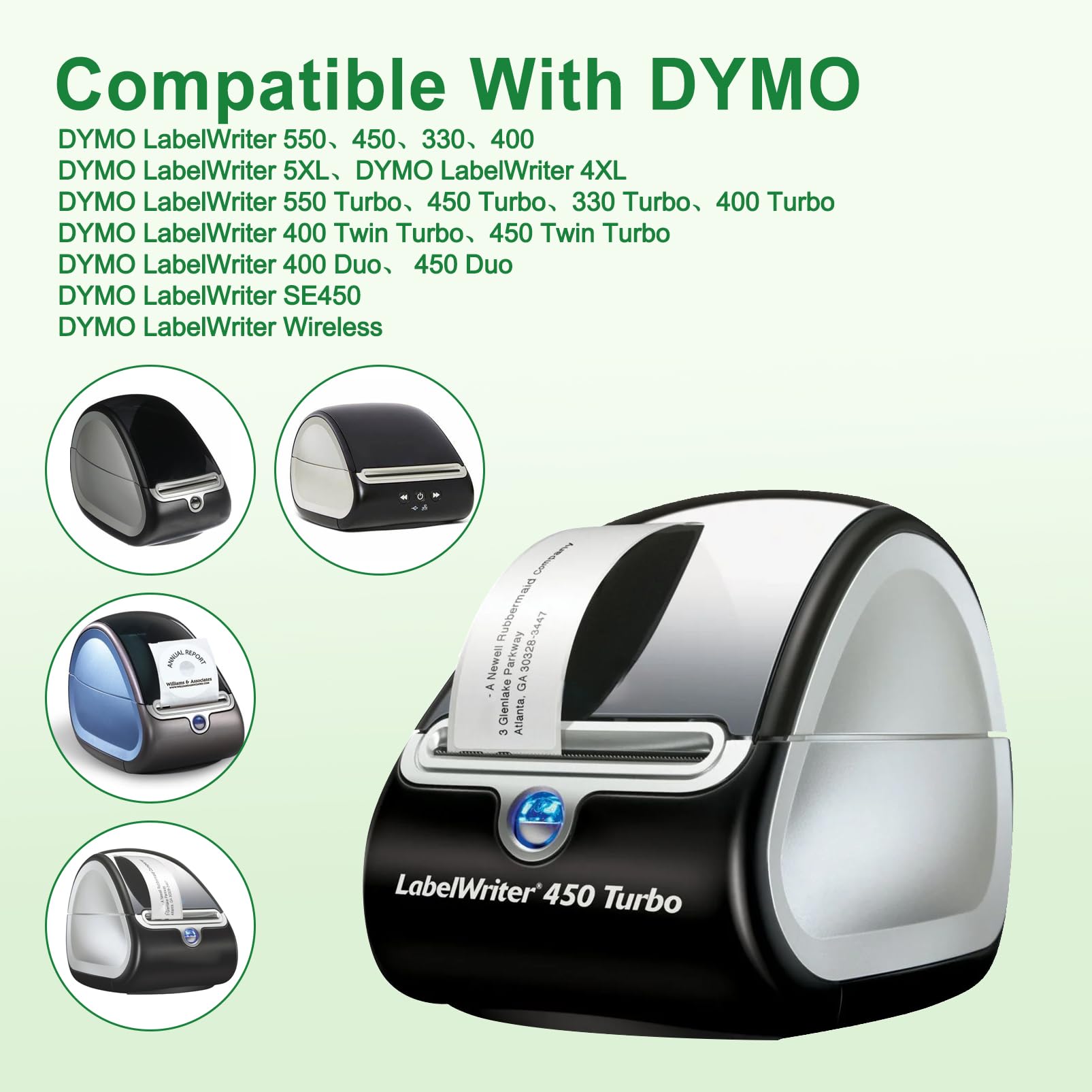 6 Rouleaux 99012 Étiquettes 36MM x 89 MM pour DYMO 99012 Étiquettes adhésives S072240 Compatible pour DYMO LabelWriter 550 5xl LabelWriter 450 4xl