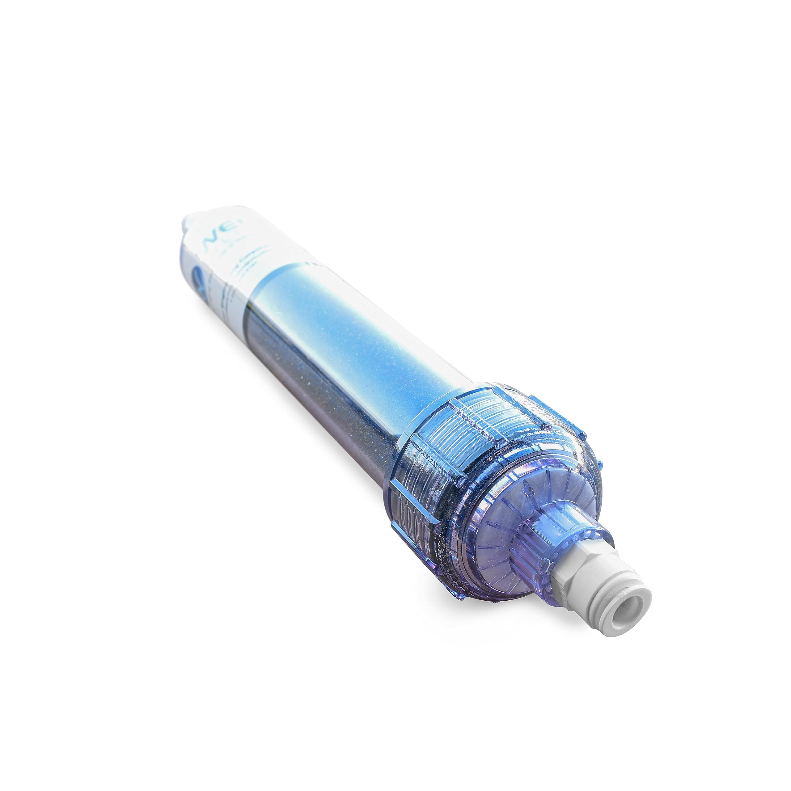 WECO - Resina mixta desionizante que cambia de color en línea para agua pura e impecable, resina de lecho mixto de alta pureza (DI) cartucho de 2 x 10 pulgadas (conexión rápida de 3/8 pulgadas)