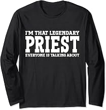 Priest Job Title Employee Funny Worker Profession Priest Long Sleeve T-Shirt
