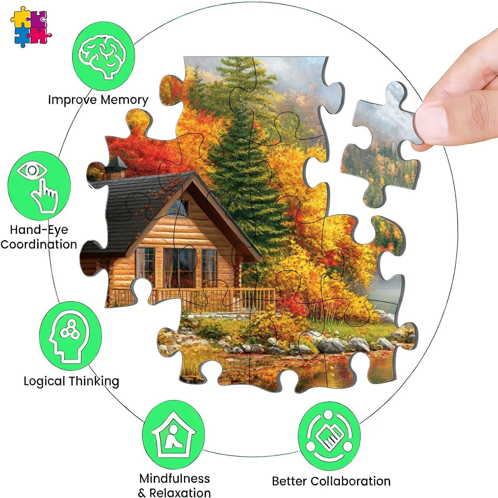 Puzzle 6000 elementów, budka krajobrazowa puzzle 6000 elementów dorośli i dzieci, premium artystyczna łamigłówka, 179,5x105,5 cm Klasyczna gra puzzli dla dorosłych, dekoracja domu, prezent dla