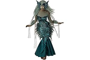 An Enchanting Siren's Allure: Dark Sea Siren Costume for Women