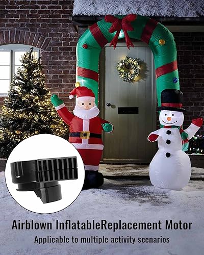 Miniatura 5 de Soplador de aire para inflables motor de repuesto para jardín patio decoración inflable de Navidad soplador portátil para castillo hinchable con 3