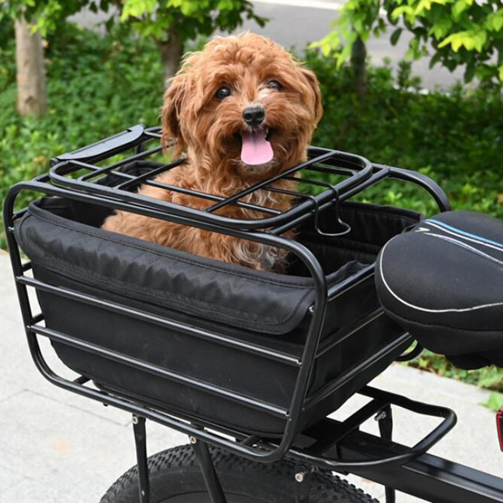 Homyl Panier de Vélo Arrière, Panier Vélo avec Doublure, Facile à Installer pour Vélo, Vélo électrique, pour Le Camping, Les et La Randonnée