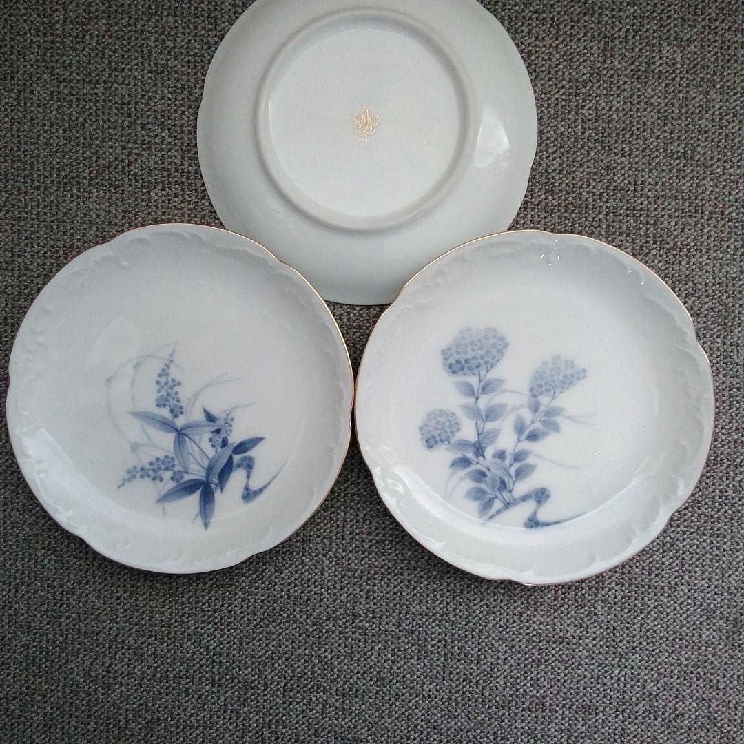 大倉陶園 深見東州 コラボ 銘々皿 5枚 元箱付属 未使用保管品 【公式通販】