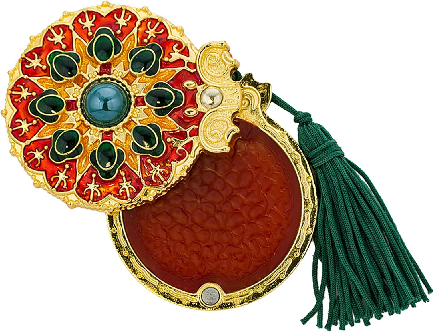A ASGHARALI Abeer Jamid Solid Perfume Cream Locket – Arabic Fragrance in a Beautiful Stone-Decorated Gift Locket
