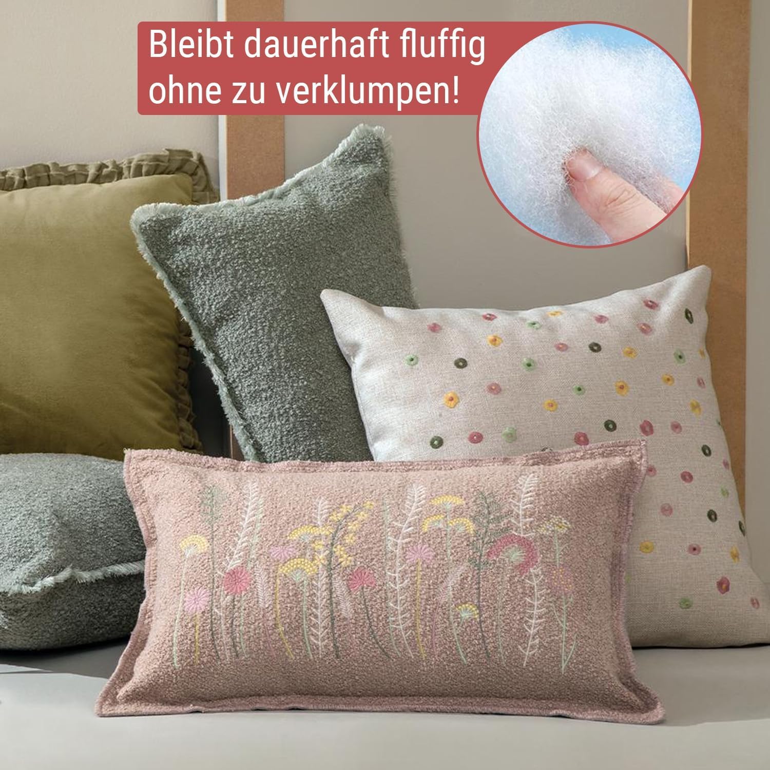 EVE Textile® Ovatta per Imbottitura Cuscini, Materiale Morbido e Igienico per Farcitura, Riempimento Peluche, Stoffe, Giocattoli - Certificato Öko-Tex 100 (Ovatta, 4 kg)