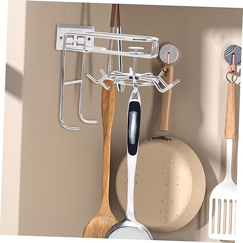 Miniatura 4 de Gancho giratorio de ocho garras, gancho giratorio para utensilios de cocina, ganchos para utensilios de cocina, decoración apta para inquilinos,