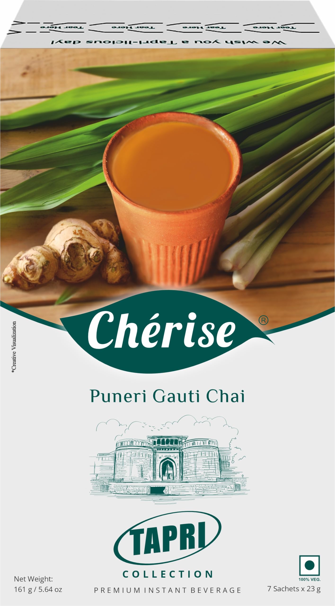 Cherise Tapri Premium Puneri Gauti Chai, Instant Tea Premix (23 g x 7 Sachets) (B088T98P8Y) Amazon Price History, Amazon Price Tracker