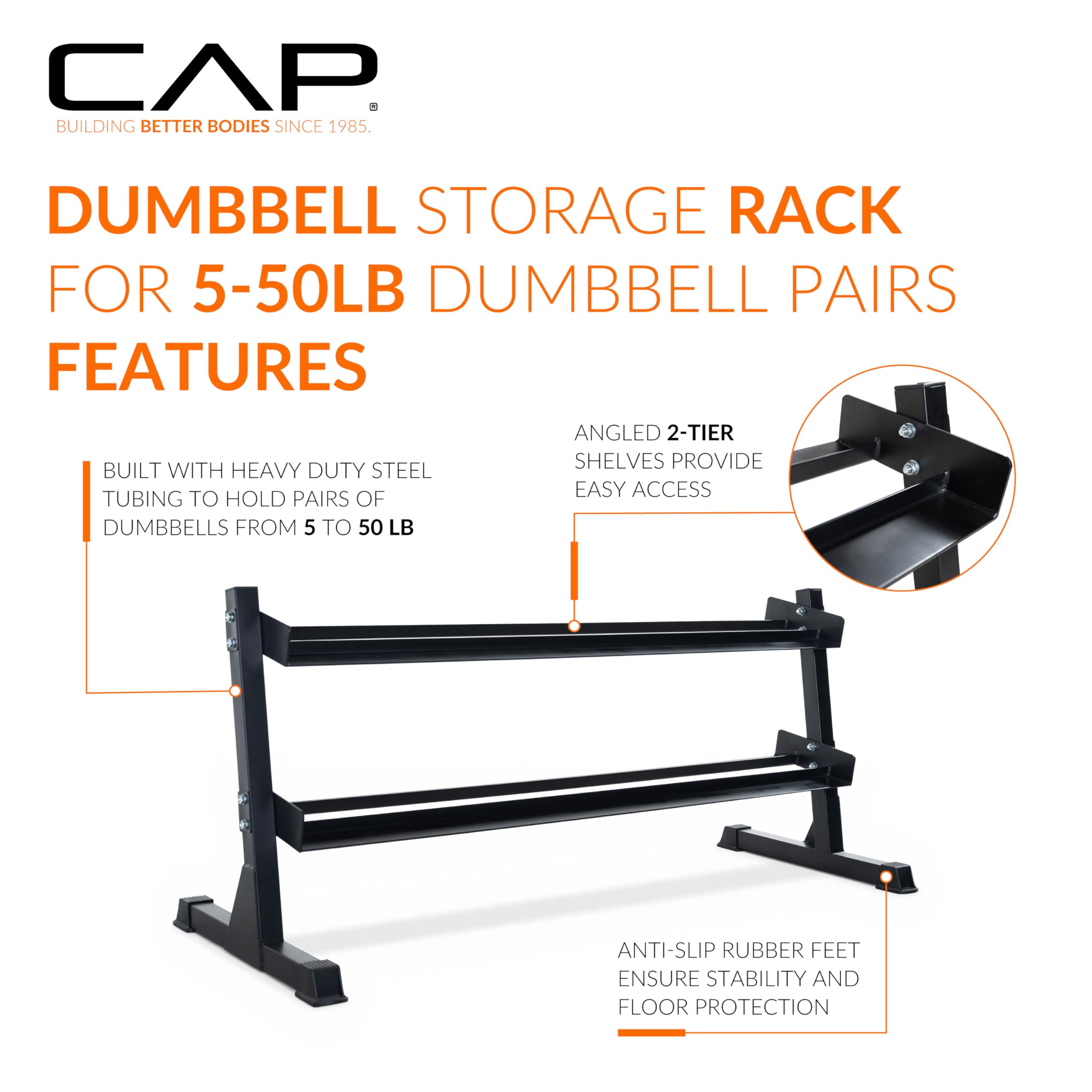 280 LB, 550 LB, 1200 LB Dumbbell Set with Horizontal 2-3 Tier Rack, Rubber Hex Free Weights, Home Gym Weight Set for Strength Training