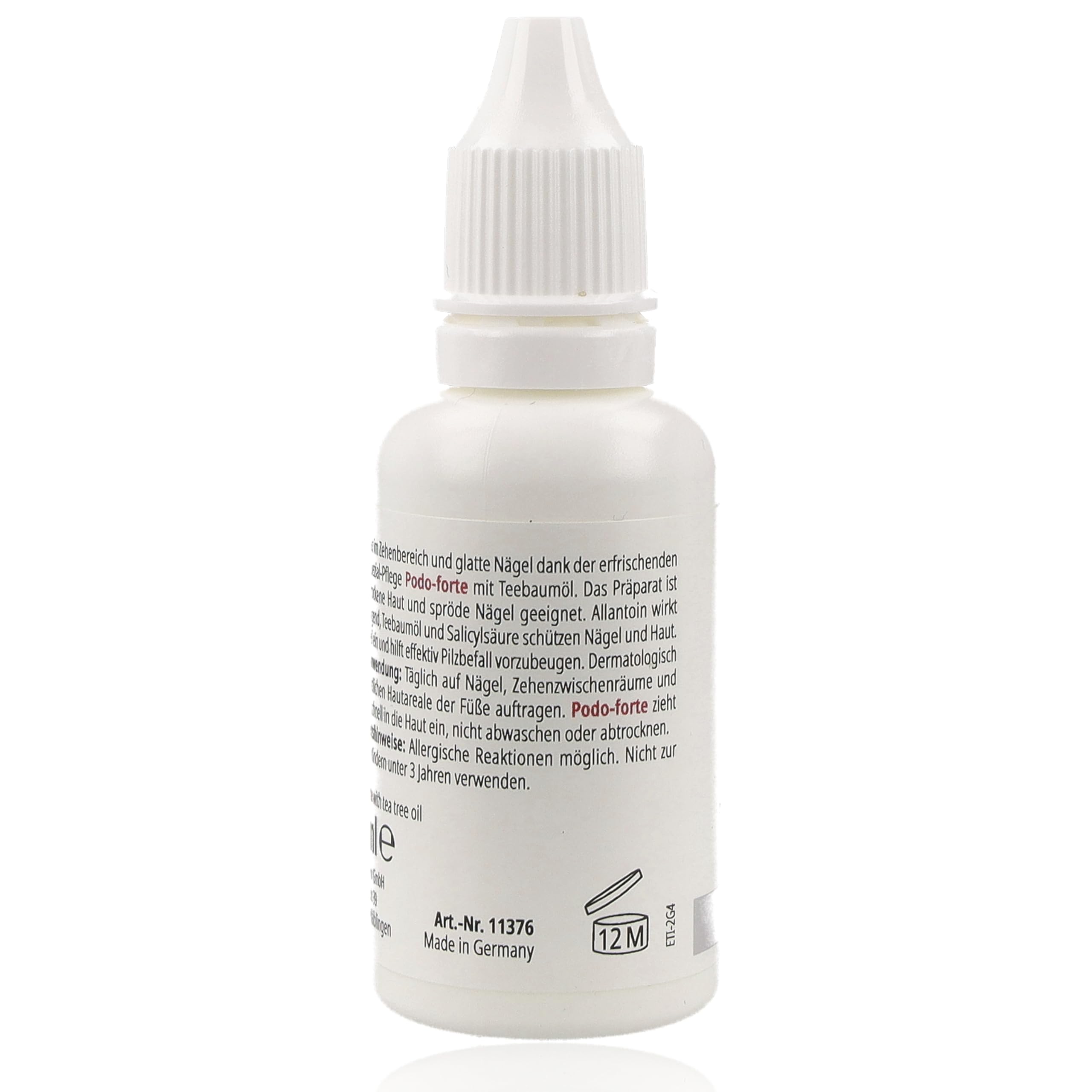 Podo forte fluido con olio di albero del tè, cura speciale delle dita, cura delle unghie, pediBaehr, 30 ml