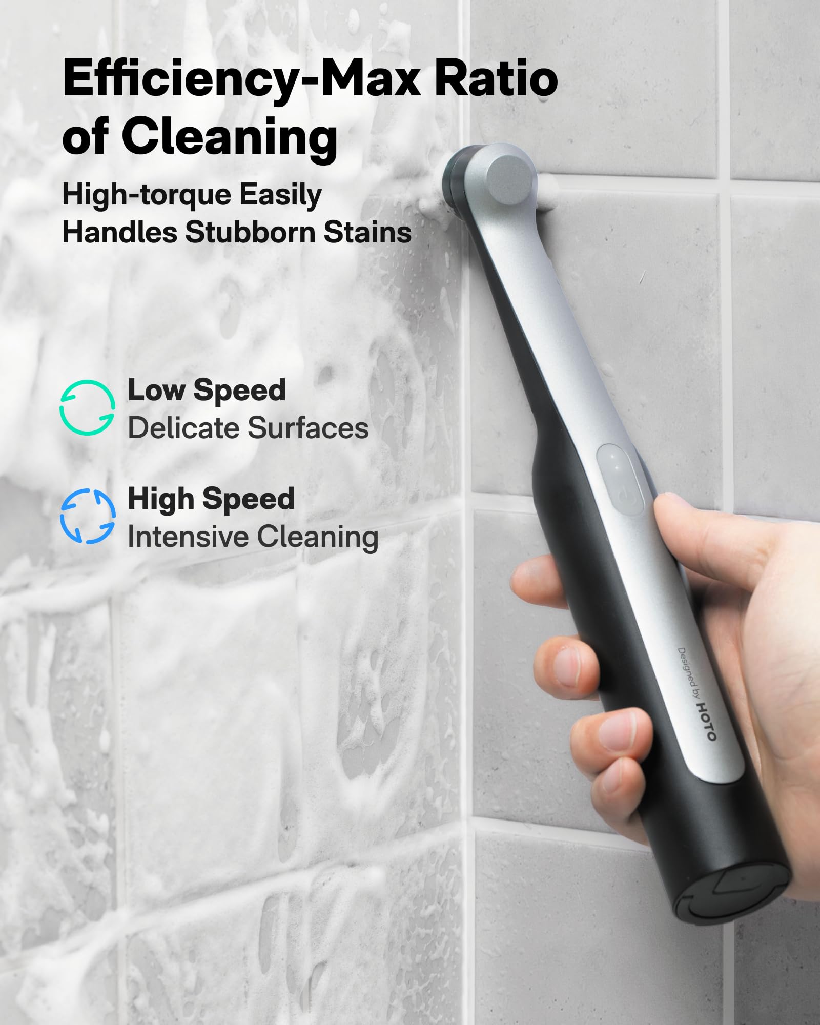 Amazon｜HOTO Wand コードレススピンスクラバー、電気充電式グラウト