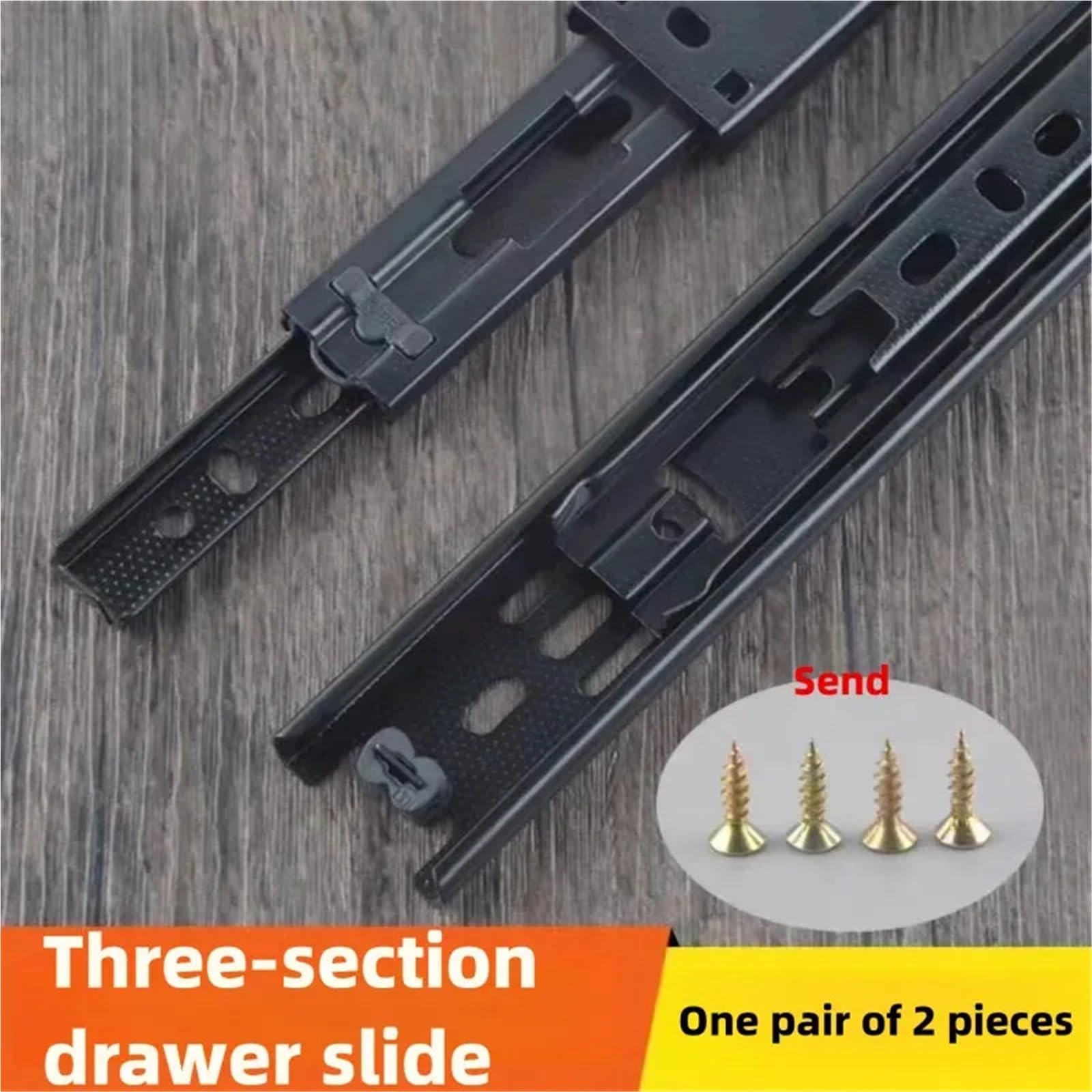 Guide per cassetti ad estrazione totale, Guide for cassetti Hardware for armadio a due sezioni in acciaio laminato a freddo da 10-20 pollici(14-inch)
