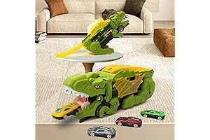 WOLVOL Dinosaur Transport Car Carrier Truck Toy