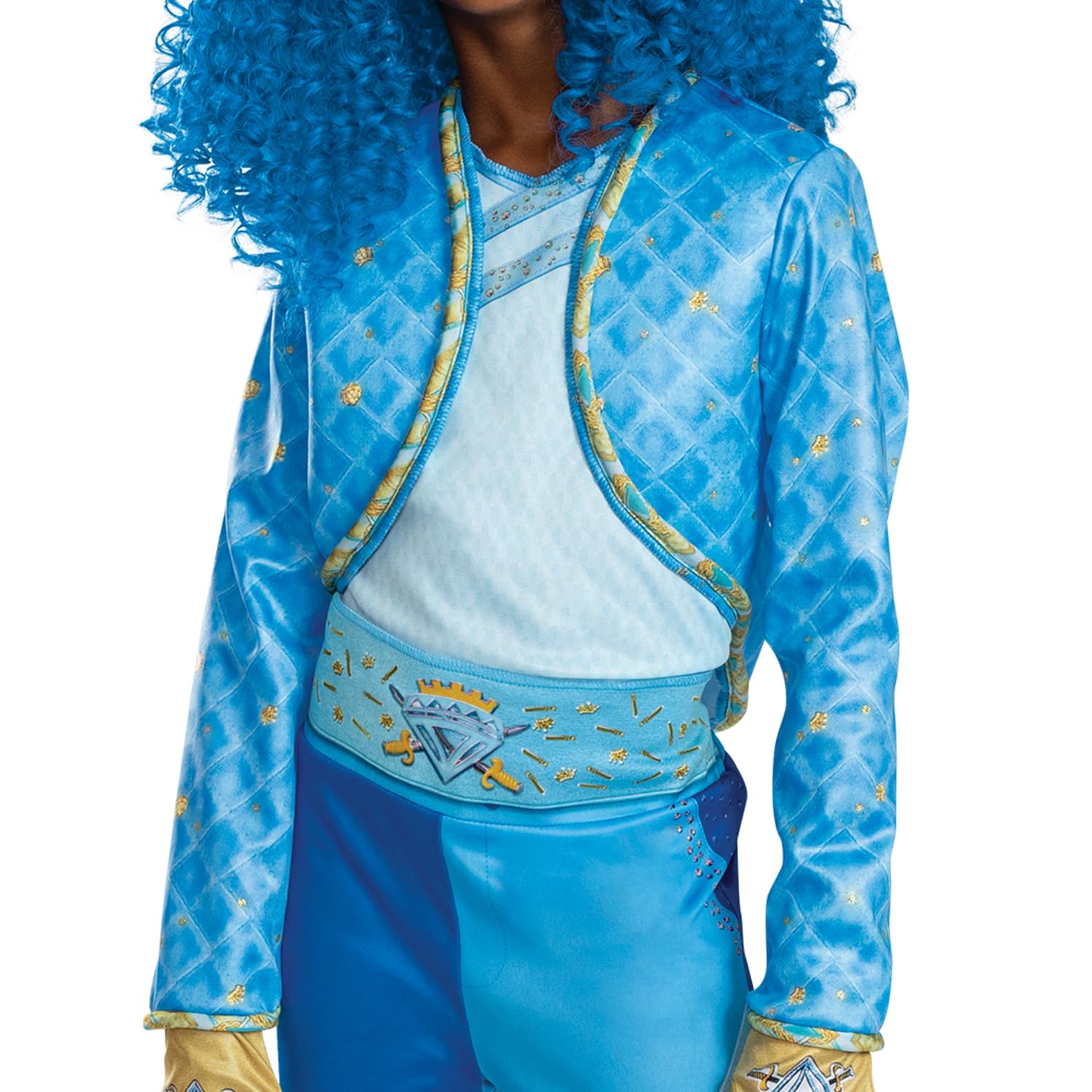 Disfraz de Chloe Deluxe de Descendants, disfraz oficial de Disney Descendants The Rise of Red, peluca no incluida