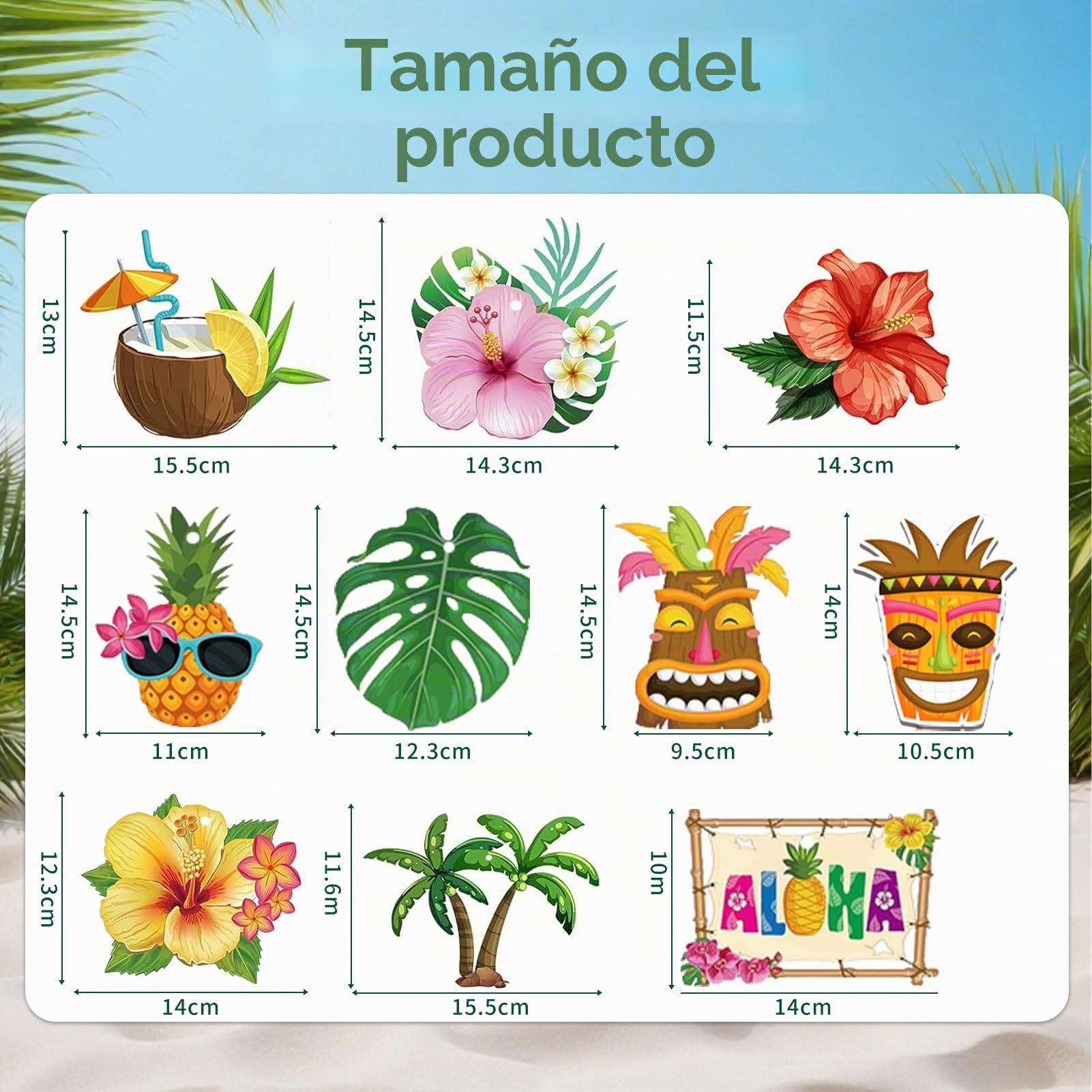 40 Piezas Hawaiana Remolinos Colgantes, Tropical Espirales Colgantes con Piña Coco Hojas de Palma Flores, Hawaiana Remolino Colgante, Serpentinas en Espiral para Fiesta Hawaiano Tropical Playa