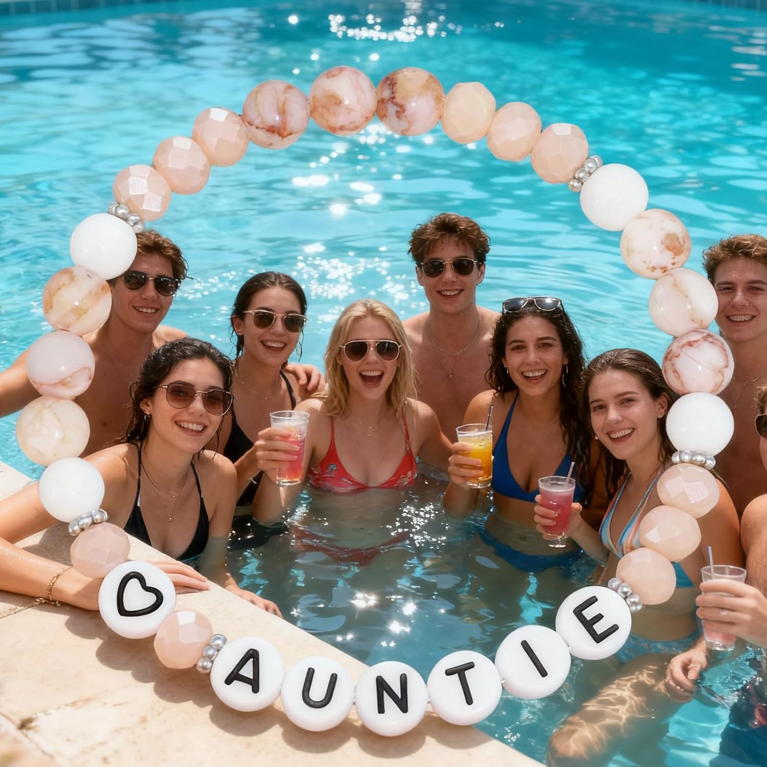 HUTIMY Auntie Gifts Bracelet for Women Best Auntie Ever Jewelry World Best Auntie Bracelet - Image 3