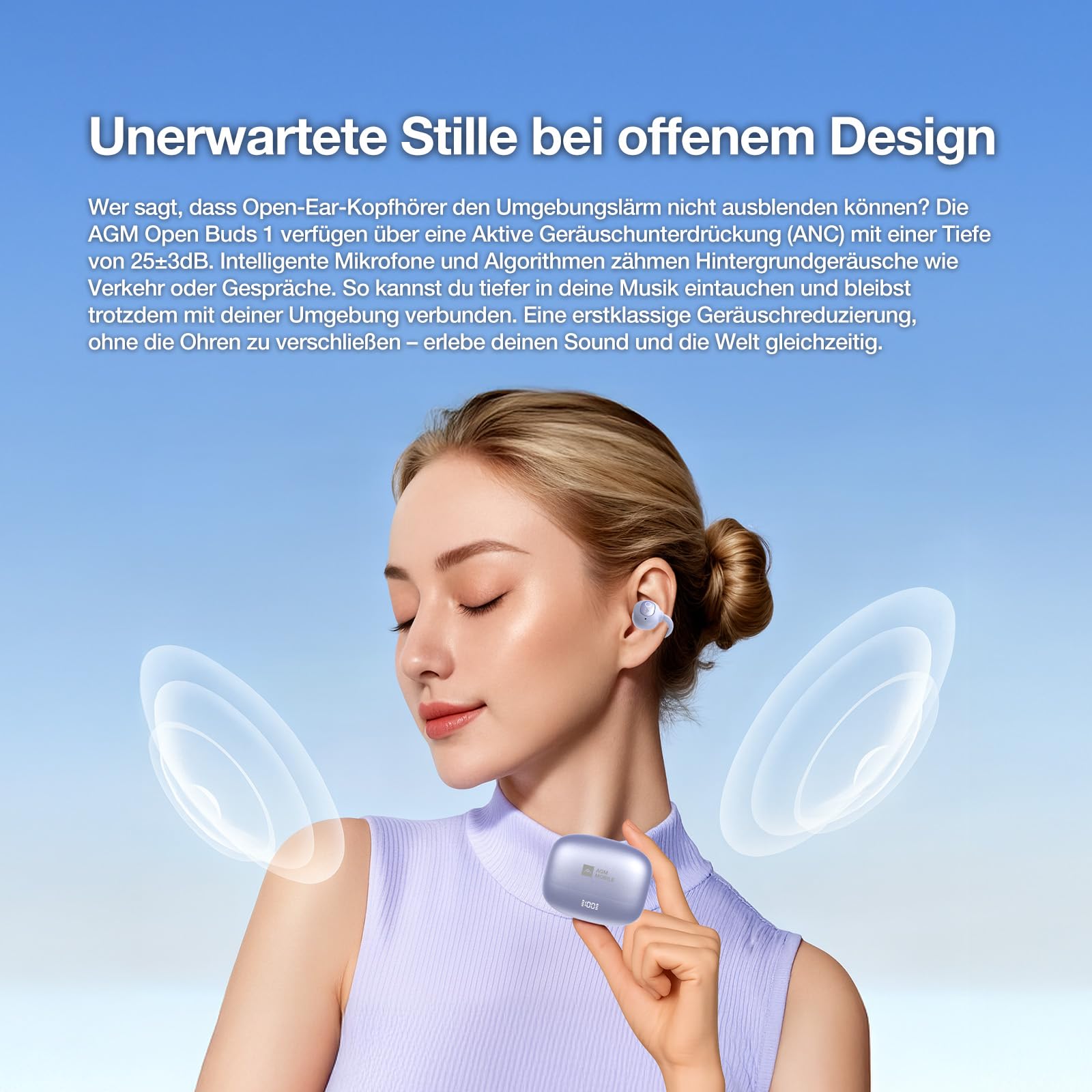 AGM Note N2 Smartphone Android 16 Go + Open Buds 1 Open Ear Kopfhörer Bluetooth 5.4