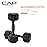 CAP Barbell 8 LB Coated Hex Dumbbell Pair with Black Handle