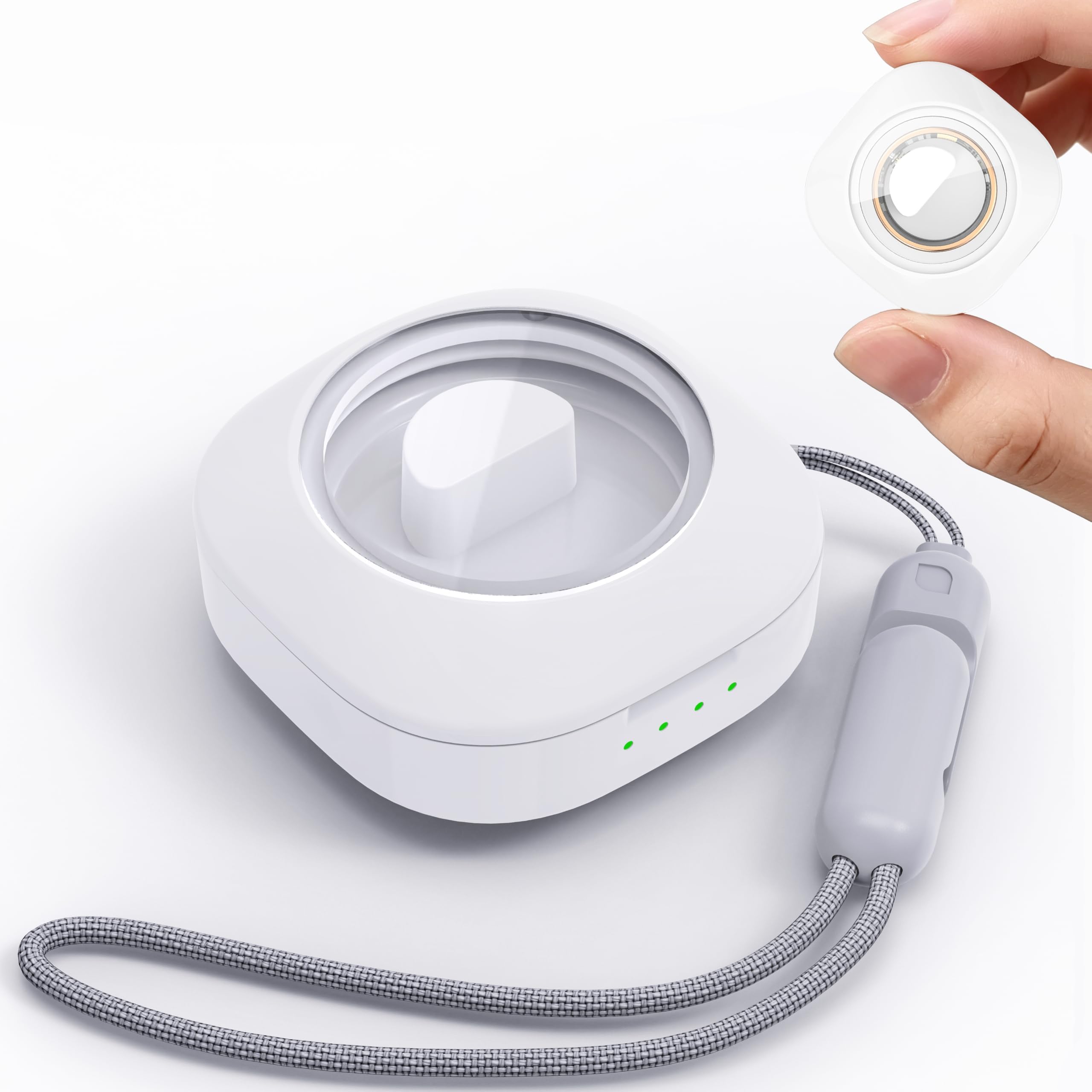 Smart Ring Charging Case Fitness Ring Portable Charger Box Compact Small Magnetic Charger for Smart Rings, Large Capactiy Charges Rings 15 Times (Not Wireless Charging)-image-49