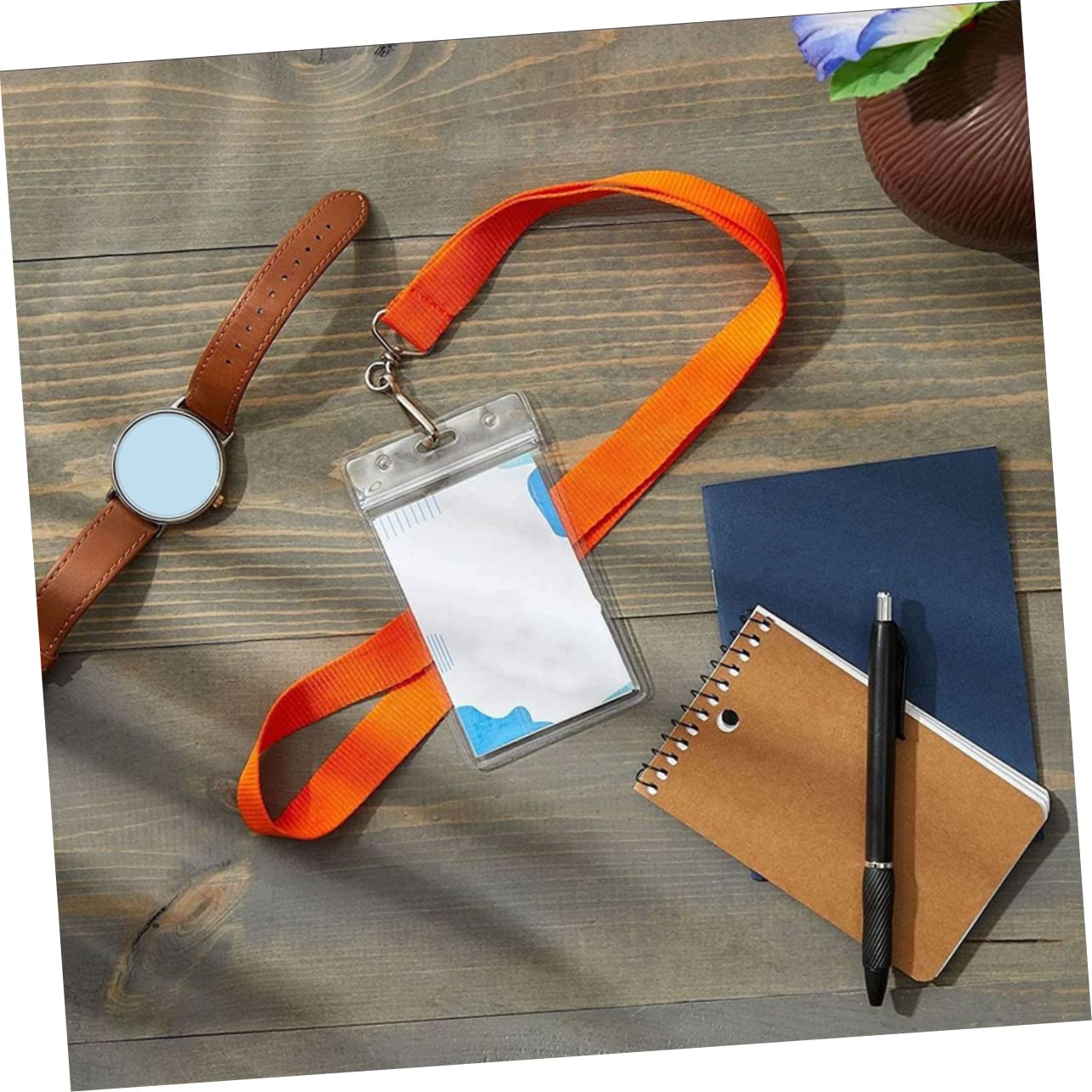 Set Di Badge Realistici Carte Didentità Su Cordini Verdi Con Clip Per Cinturino Cordino - Foto 10