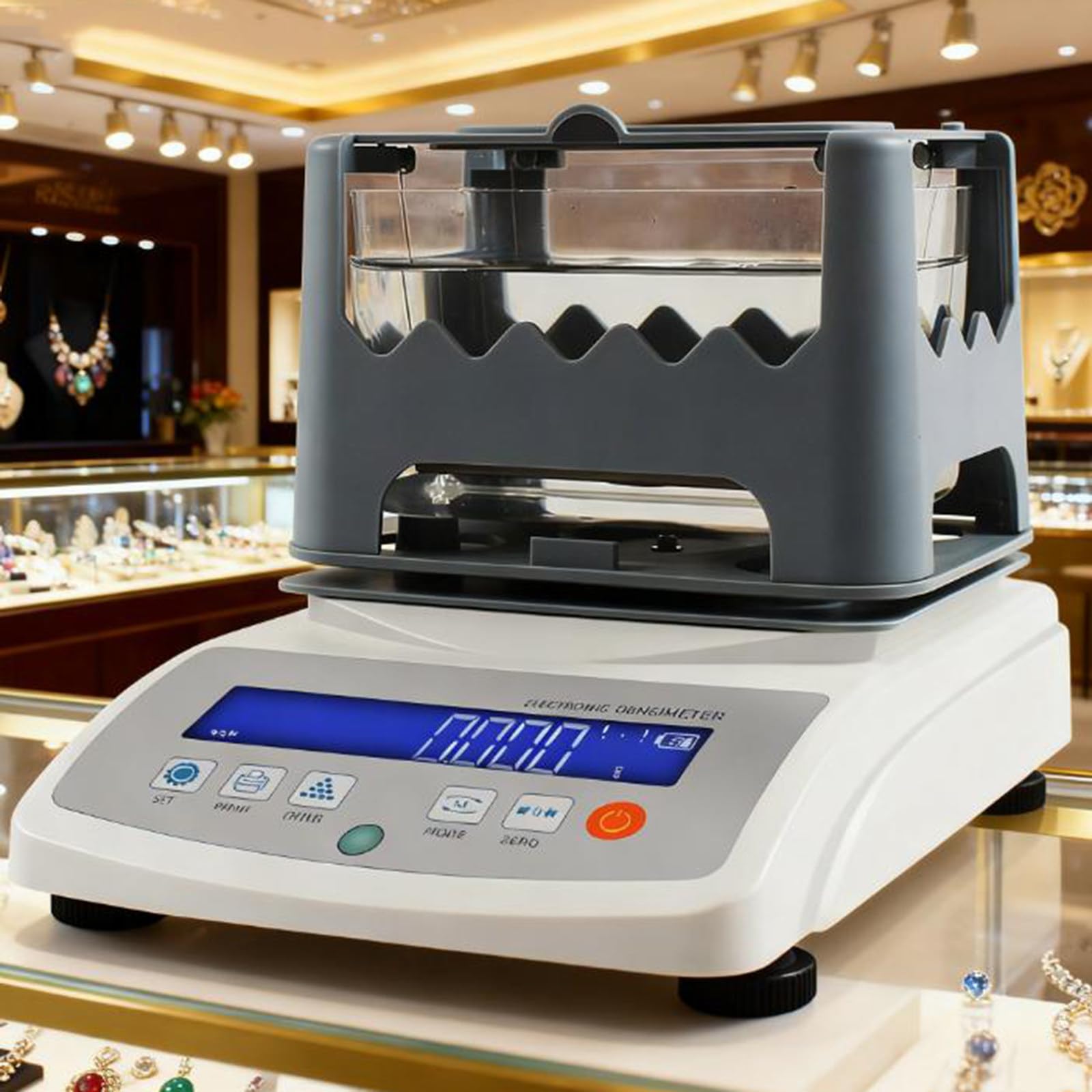 Densimètre pour Métaux Précieux, Densimètre électronique pour Solides, Testeur Numérique De Densité Solide, Densimètre pour Or, Testeur De Pureté, pour Industrie De La Bijouterie, Banque 300g