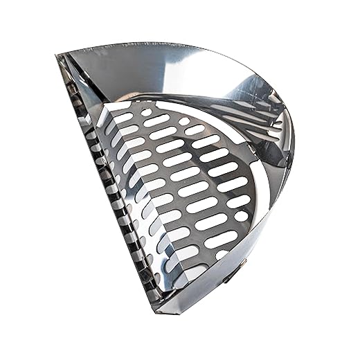 SnS Grills Slow ‘N Sear Charcoal Inserts for Low ‘N Slow & High-Heat Cooking - Patented Stainless Steel Accessories for Kettle Grills - Charcoal Basket 18"
