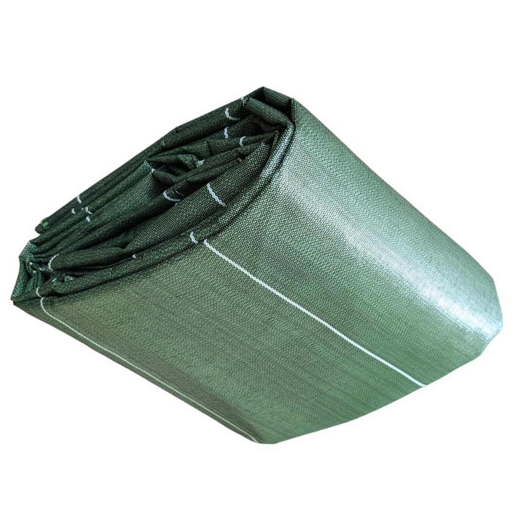 130g/m2 Toile Bache de paillage tissée Anti-Mauvaises Herbes Largeur 4,15m Longueur 5m