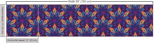 Miniatura 59 de Ambesonne The Yard - Tela de hibisco de flores tropicales en tonos de la vida real, tela decorativa para tapicería, cestas de almacenamiento